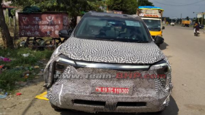 All-electric Mahindra XUV.e8 spotted testing once again