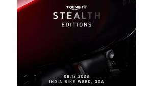 Triumph Stealth Editions teased ahead of IBW 2023 launch