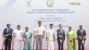 VinFast lays foundation stone of its new EV production facility in Tamil Nadu