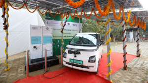 MG and BatX Energies collab to power India's first off-grid solar-EV charging station